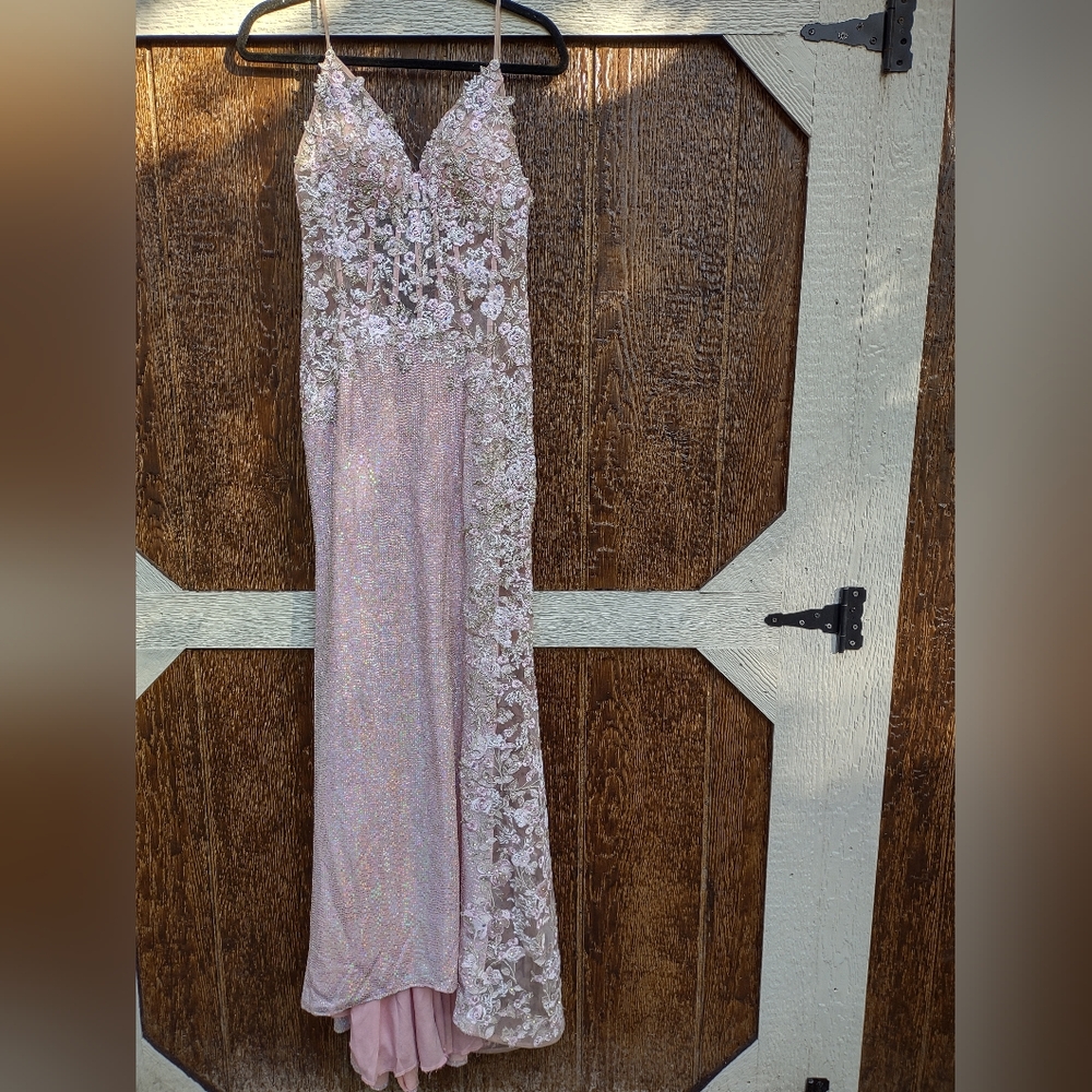 Jovani Ice Pink Sweetheart Neck Prom Dress Size 2 - Picture 1 of 4